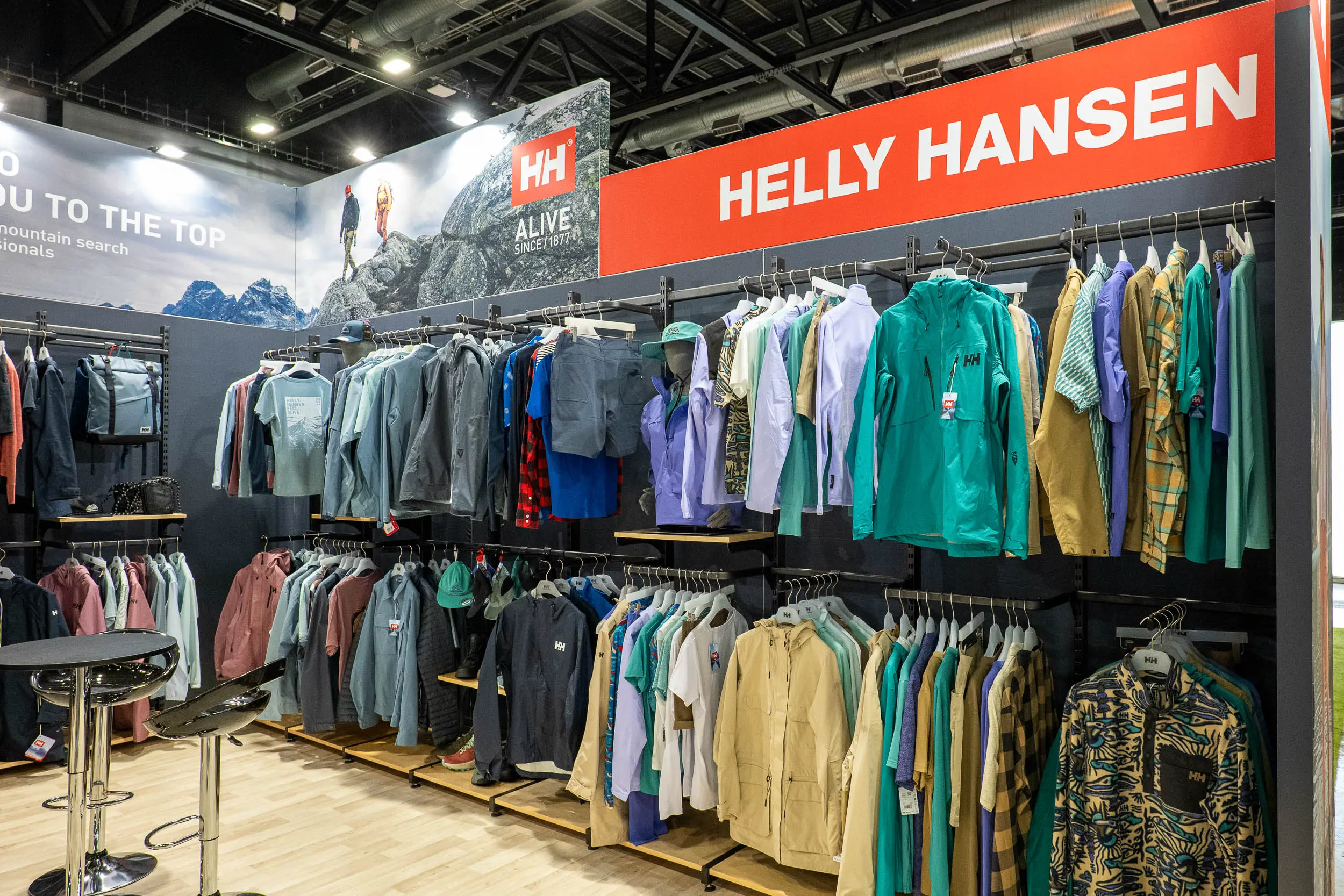 Helly Hansen Clothing Display