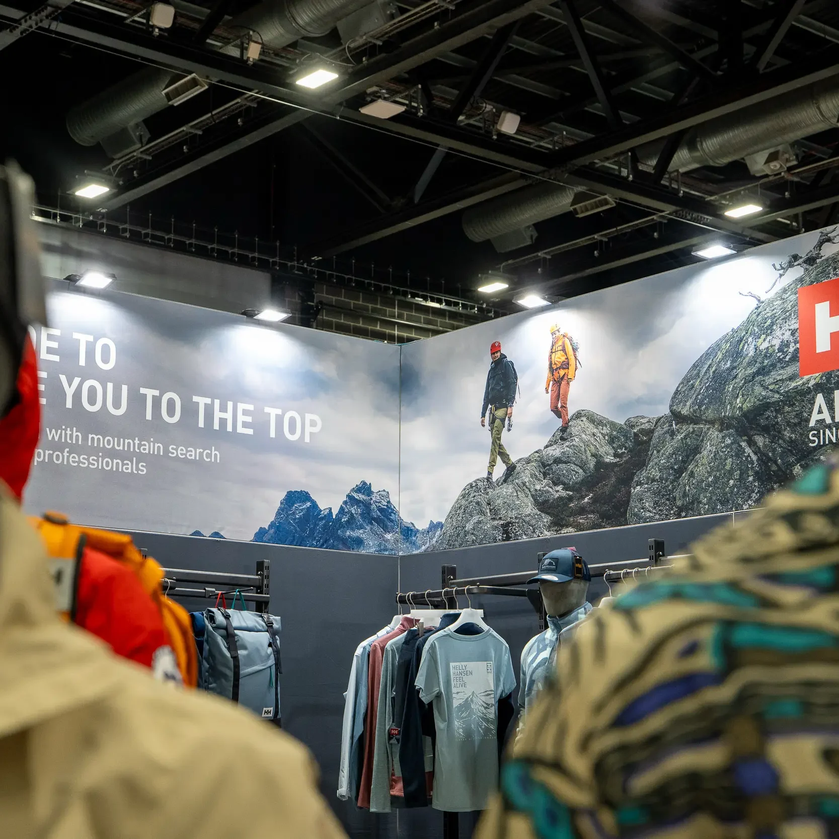 Helly Hansen Trade Stand Design at the Outdoor Trade Show and Exhibition