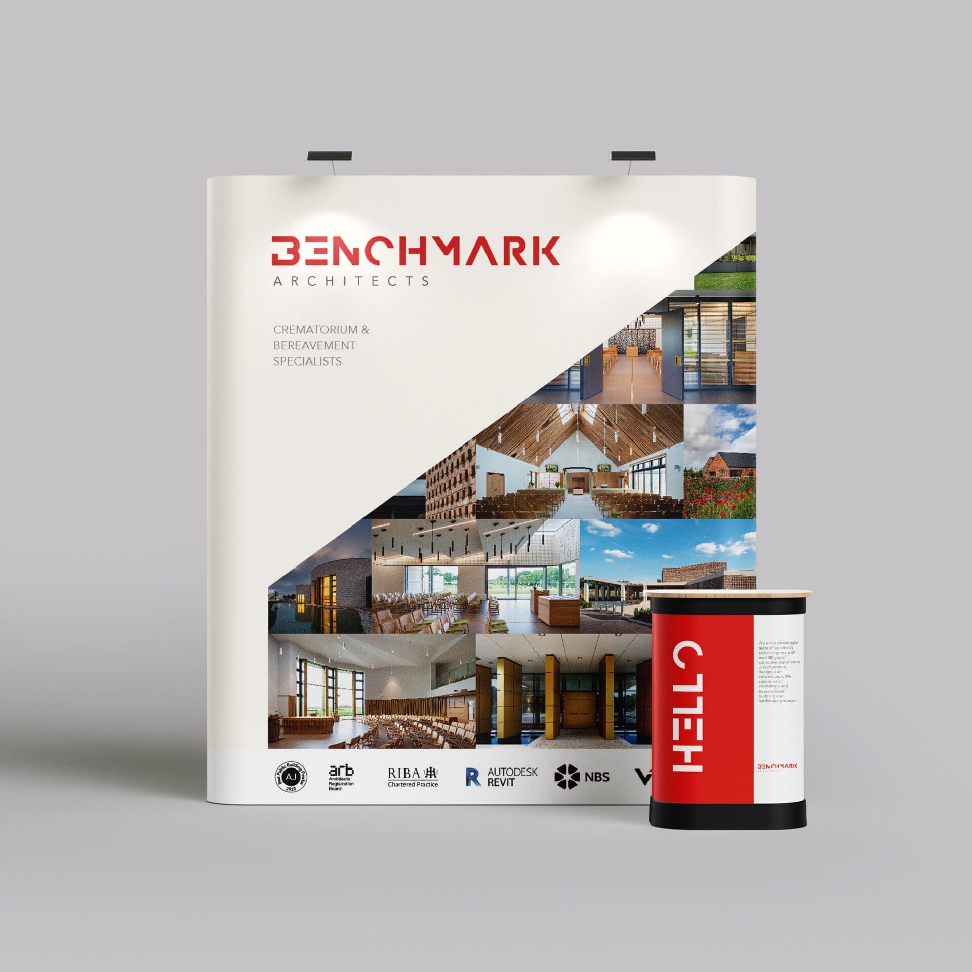 Uncontainable Benchmark Architects - Crematorium & Burial Communication Pop Up